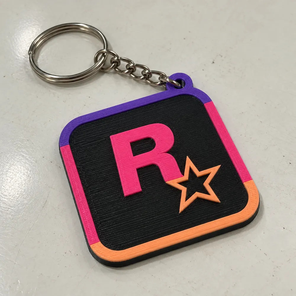 Brelok R★ — GTA VI — zdjęcie przykładowego wykonania autora