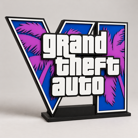 Statuetka GTA VI z palmami